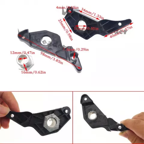 BMW 5 Series E60/E61 Front Headlight Repair Kit with Bracket Clip