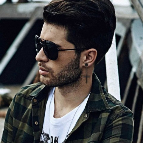 WKOUD Unisex Punk Strong Magnetic Ear Stud Set for Men - Non-Piercing Earrings