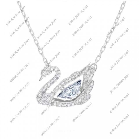 Swarovski Inspired Heart Pendant Necklace 14K Gold Plated Unisex Bohemian Jewelry