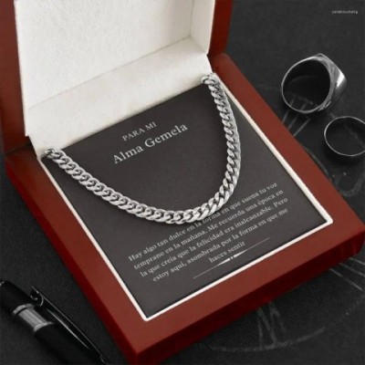 Chains Alma Gemela Cuban Link Necklace for Cool Men | Unique Gift for Boys