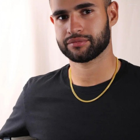Chains Alma Gemela Cuban Link Necklace for Cool Men | Unique Gift for Boys
