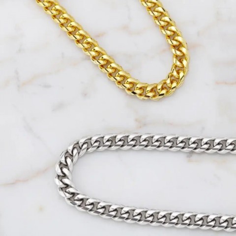 Chains Alma Gemela Cuban Link Necklace for Cool Men | Unique Gift for Boys
