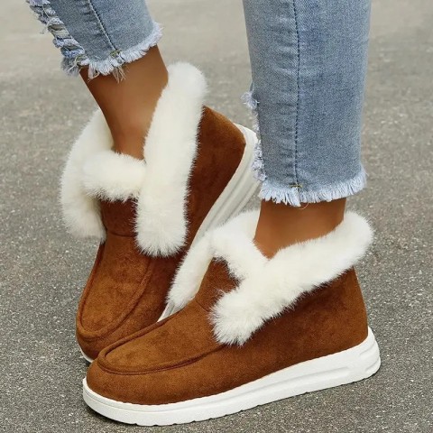 2024 Gly Designer Thick Plush Snow Boots - Comfortable Warm Winter Shoes for Men and Women