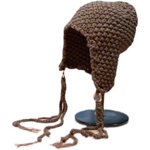 Winter Women's Skull Cap Beanie - Thick Cotton Hat with Adjustable Strap