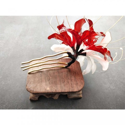 LALAVARA Handmade Floral Hanfu Hair Accessory - Women Girls Chinese Style Barrettes