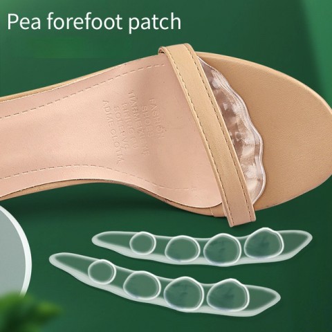 GEL Women's Sandal Insoles - Non-Slip Forefoot Pads for Comfort and Shock Absorption