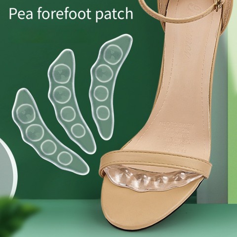 GEL Women's Sandal Insoles - Non-Slip Forefoot Pads for Comfort and Shock Absorption