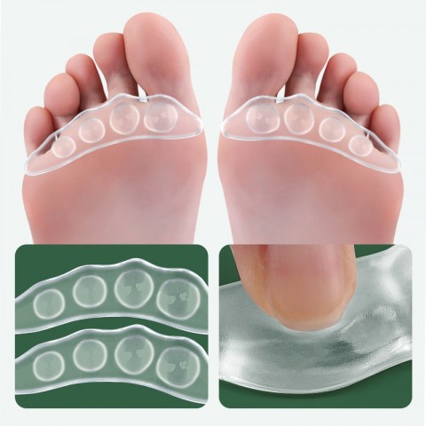 GEL Women's Sandal Insoles - Non-Slip Forefoot Pads for Comfort and Shock Absorption