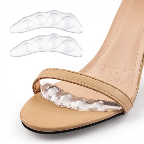 GEL Women's Sandal Insoles - Non-Slip Forefoot Pads for Comfort and Shock Absorption