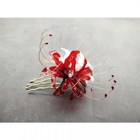 LALAVARA Handmade Floral Hanfu Hair Accessory - Women Girls Chinese Style Barrettes