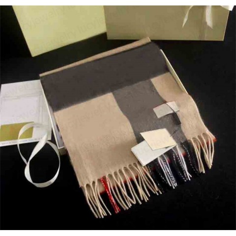 Luxury Cashmere Scarf for Unisex - Plaid Design, 8 Colors, Warm & Stylish