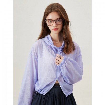 FSLE Women's Lightweight Asymmetric UV Protection Jacket