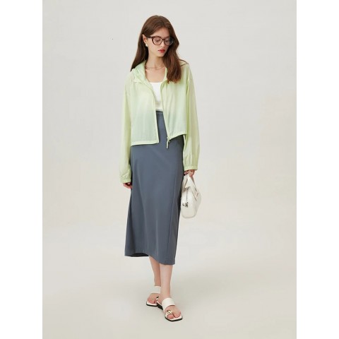 FSLE Women's Lightweight Asymmetric UV Protection Jacket