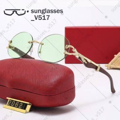 Elegance UV400 Men Women Designer Geometric Rimless Sunglasses