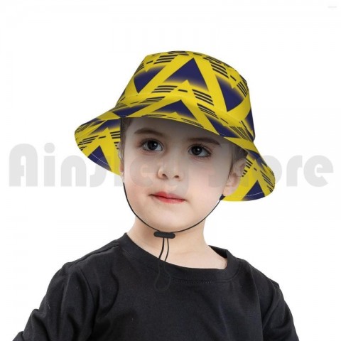 Beret Bucket Hats - Navy & Bruised Banana Yellow, Unisex Adult & Kids