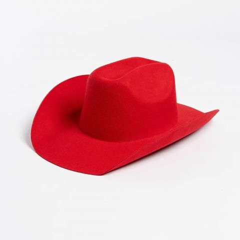 Stingy Brim Wool Fedora Hat for Women - Casual Autumn Western Cowboy Hat