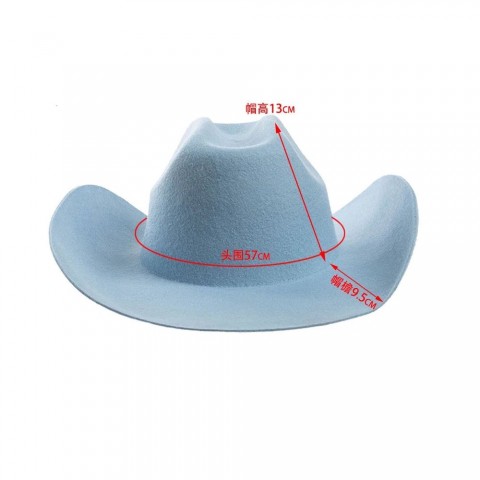 Stingy Brim Wool Fedora Hat for Women - Casual Autumn Western Cowboy Hat
