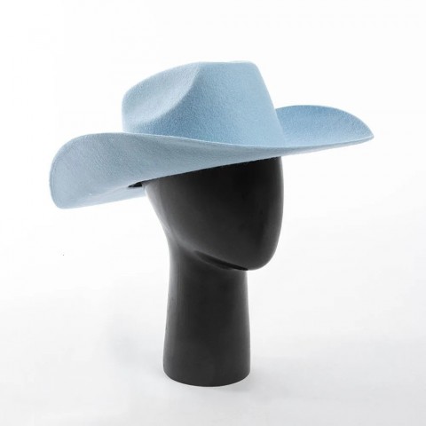 Stingy Brim Wool Fedora Hat for Women - Casual Autumn Western Cowboy Hat