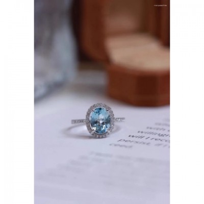 Sweet Sparkling Zircon Cluster Ring S925 Sterling Silver Valentine's Day Gift