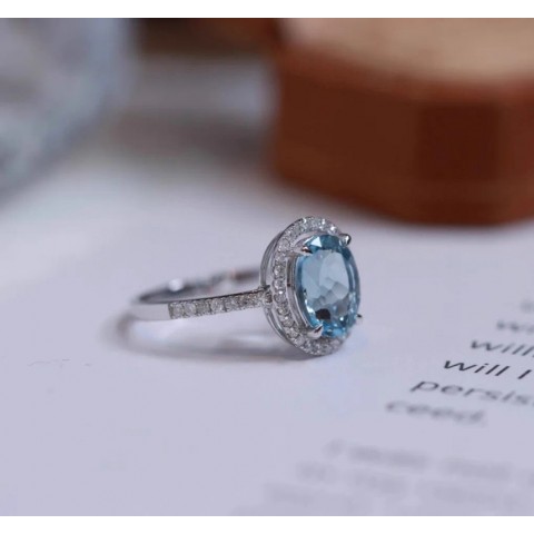 Sweet Sparkling Zircon Cluster Ring S925 Sterling Silver Valentine's Day Gift