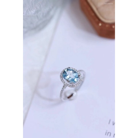 Sweet Sparkling Zircon Cluster Ring S925 Sterling Silver Valentine's Day Gift