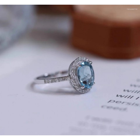 Sweet Sparkling Zircon Cluster Ring S925 Sterling Silver Valentine's Day Gift