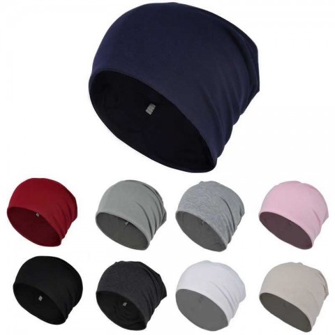 Plain Color Women's Beanie Hat - Slouchy Skullie for Casual Wear