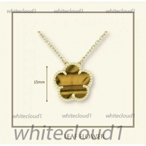 Luxury Four Leaf Clover Pendant Necklace, High-Quality 18K Gold Plated, Unisex Crystal Rhinestone Necklace