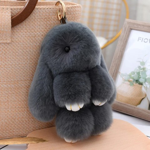 Rex Rabbit Leather Keychain for Boys - Classic Fashion Accessory 223