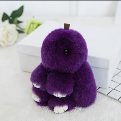 Rex Rabbit Leather Keychain for Boys - Classic Fashion Accessory 223