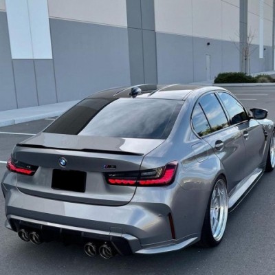 BMW F30 3 Series & F80 M3 Sedan Rear Trunk Spoiler - M4 Style Aerodynamic Wing for 2012-2018