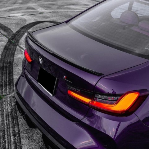 BMW F30 3 Series & F80 M3 Sedan Rear Trunk Spoiler - M4 Style Aerodynamic Wing for 2012-2018