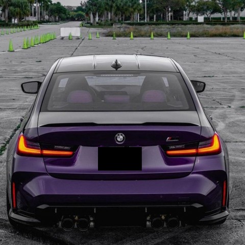 BMW F30 3 Series & F80 M3 Sedan Rear Trunk Spoiler - M4 Style Aerodynamic Wing for 2012-2018