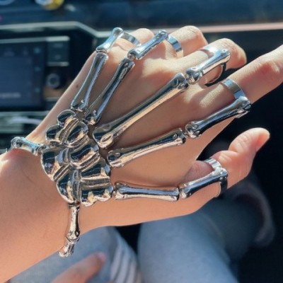 European American Halloween Punk Skeleton Bracelet for Women