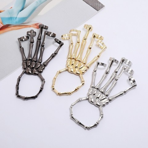 European American Halloween Punk Skeleton Bracelet for Women