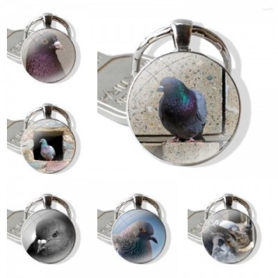 Vibin' Pidge Handcrafted Glass Keychain for Boys