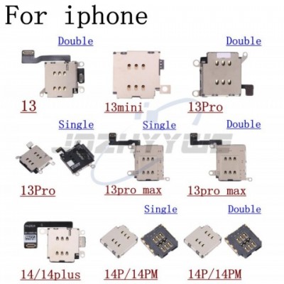 iPhone 13 Mini 14 Plus Pro Max SIM Card Slot Adapter Replacement Parts