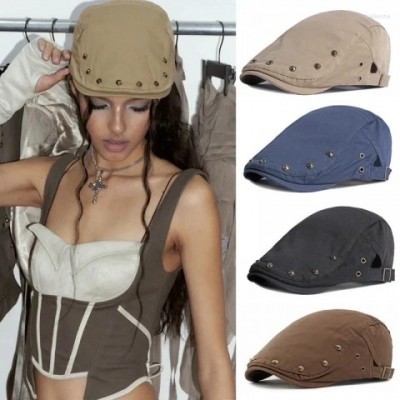 Sboy Women's Fashion Cotton Beret with Studs