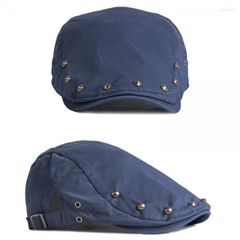 Sboy Women's Fashion Cotton Beret with Studs