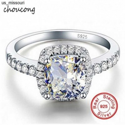 GALAXY Sterling Silver CZ Diamond Band Ring for Women Sizes US 5-12