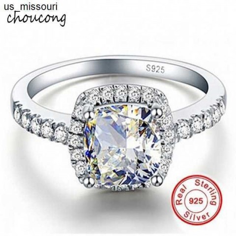 GALAXY Sterling Silver CZ Diamond Band Ring for Women Sizes US 5-12