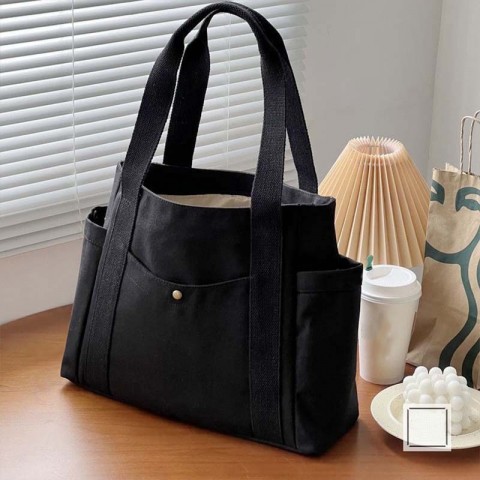 Eco-Friendly Canvas Tote Bag dh910320090 - Perfect for Work, College & Daily Commute