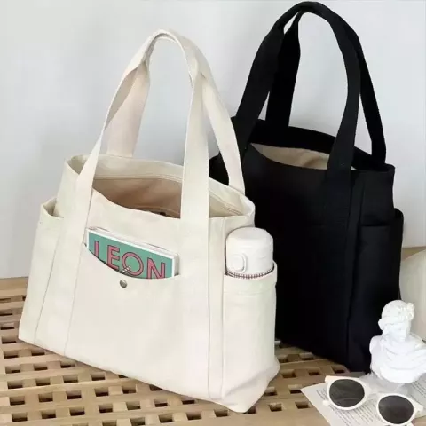 Eco-Friendly Canvas Tote Bag dh910320090 - Perfect for Work, College & Daily Commute