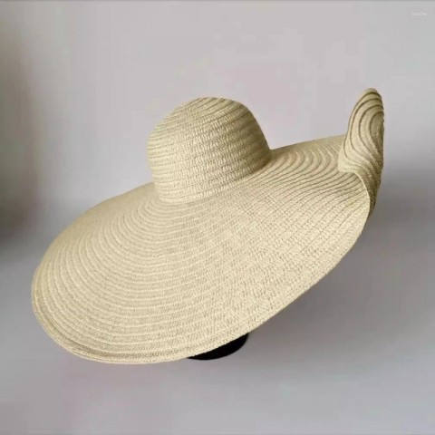 Wide Brim Sun Hat for Women - Super Large Brim with Curled Edge