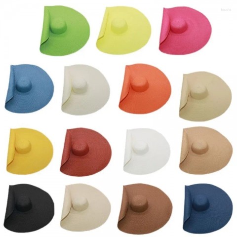 Wide Brim Sun Hat for Women - Super Large Brim with Curled Edge