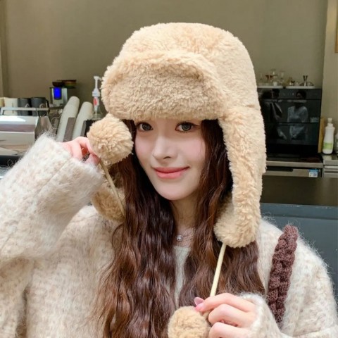 Cozy Winter Trapper Hat for Women - Plush Lei Feng Style Earflap Hat
