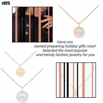 Pure Silver S925 Horseshoe Pendant Necklace for Women - Valentine's Day Gift