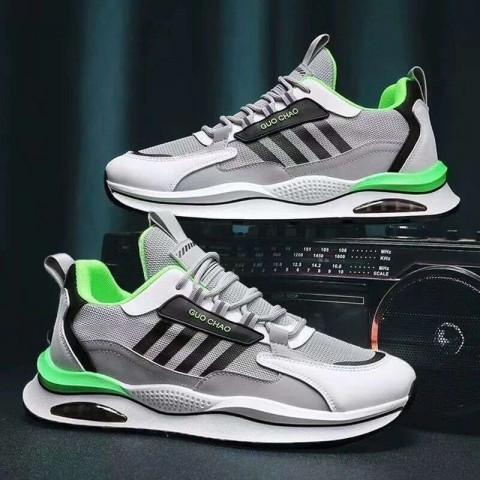 Men's Fashionable Anti-Slip Running Shoes - Breathable Mesh Upper