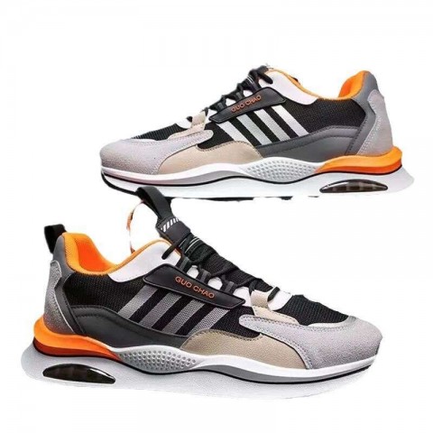 Men's Fashionable Anti-Slip Running Shoes - Breathable Mesh Upper