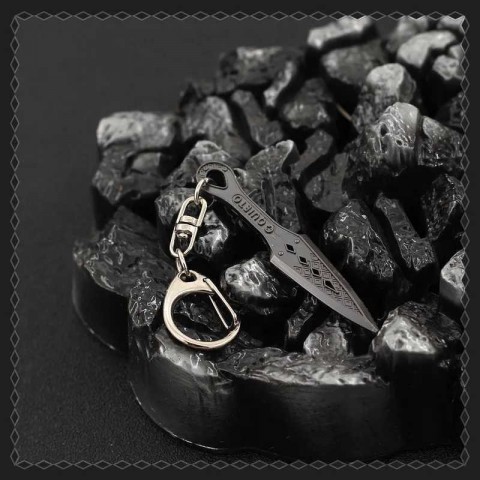 Apex Legends Evil Spirit Kunai Keychain for Men, Mini Heir Butterfly Knife, 6cm Metal Pendant